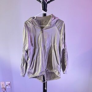 Silverish Gold Women's Hooded Jacket ~ size medium